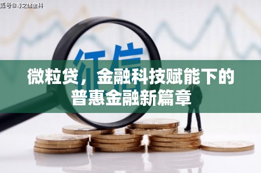外埔微粒贷，金融科技赋能下的普惠金融新篇章