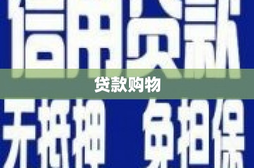 卧龙贷款购物
