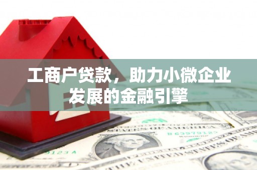 沂源工商户贷款，助力小微企业发展的金融引擎