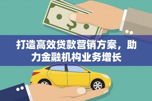 苍南打造高效贷款营销方案，助力金融机构业务增长
