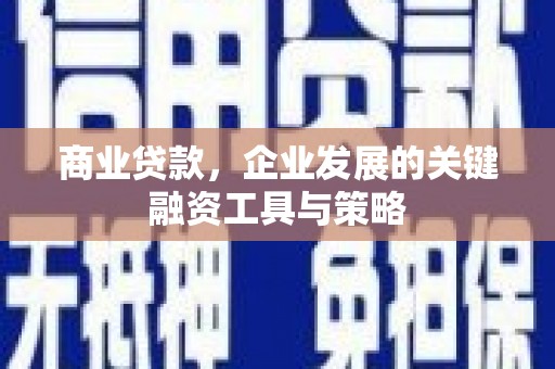 五桂山商业贷款，企业发展的关键融资工具与策略