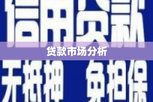 大内贷款市场分析