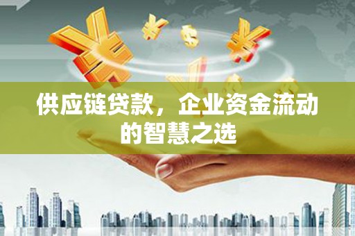 浑源供应链贷款，企业资金流动的智慧之选