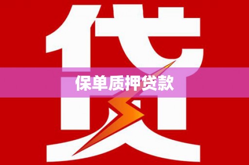 沙依巴克保单质押贷款