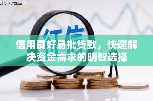 塔城信用良好易批贷款，快速解决资金需求的明智选择