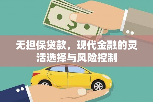 溆浦无担保贷款，现代金融的灵活选择与风险控制